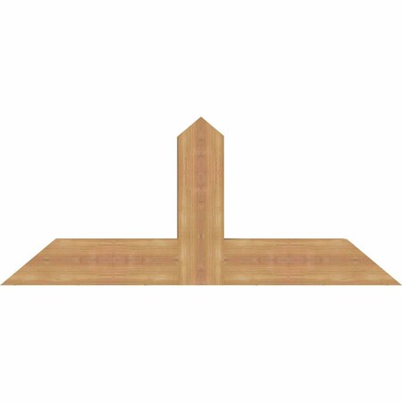 Ekena Millwork Portland Timber Gable Bracket, Western Red Cedar, 48"W x 20"H x 3 1/2"D x 5 1/2"F, 10/12 Pitch GBW048X20X0406POR00SWR